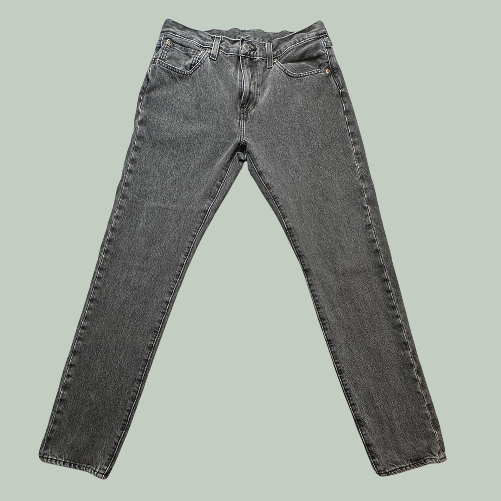 Levi's 512 Jeans Womens 32 Black Lo-Ball Slim Taper Camo Pocket Premium Denim